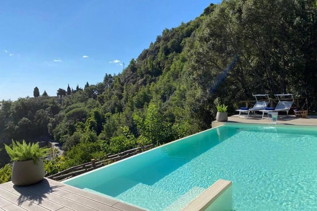 L'Olearia Luxury Country Villa In Amalfi Coast Maiori Bagian luar foto